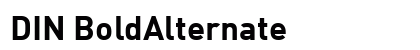 DIN BoldAlternate Preview