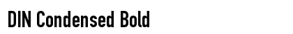DIN Condensed Bold preview