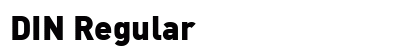 DIN Regular Preview