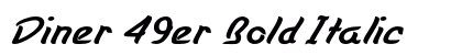 Diner 49er Bold Italic preview