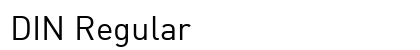 DIN Regular Preview