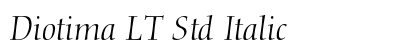 Diotima LT Std Italic Preview