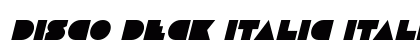 Disco Deck Italic Italic preview