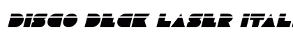 Disco Deck Laser Italic Italic preview