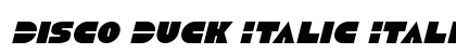 Disco Duck Italic Italic preview