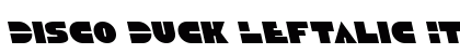 Disco Duck Leftalic Italic preview