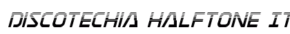 Discotechia Halftone Italic preview
