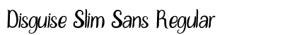 Disguise Slim Sans Regular preview