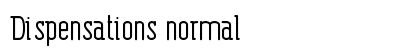 Dispensations normal preview