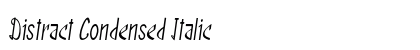 Distract Condensed Italic preview