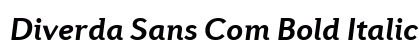 Diverda Sans Com Bold Italic preview