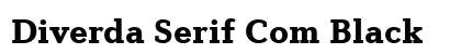 Diverda Serif Com Black Preview