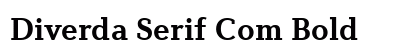 Diverda Serif Com Bold Preview