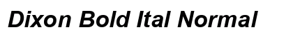 Dixon Bold Ital Normal preview