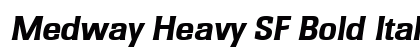 Medway Heavy SF Bold Italic preview