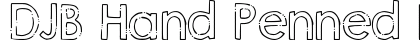 DJB Hand Penned Font Regular preview