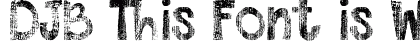 DJB This Font is Worn Regular preview