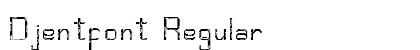 Djentfont Regular preview