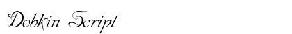 Dobkin Script preview