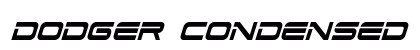Dodger Condensed Italic Condensed Italic preview