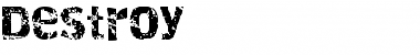 Destroy Font