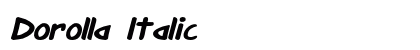 Dorolla Italic preview