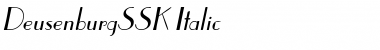 DeusenburgSSK Italic Font DeusenburgSSK Italic Font