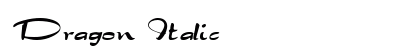 Dragon Italic preview