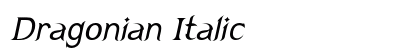 Dragonian Italic preview