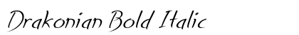 Drakonian Bold Italic Preview