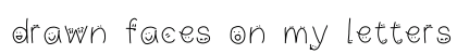 drawn faces on my letters Medium preview