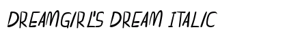dreamgirl's dream Italic preview