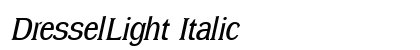 DresselLight Italic preview