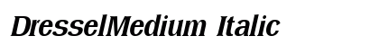 DresselMedium Italic preview
