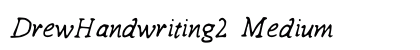 DrewHandwriting2 Medium preview