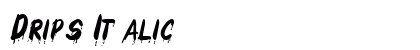 Drips Italic preview