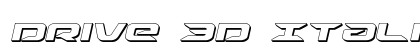 Drive 3D Italic Italic preview