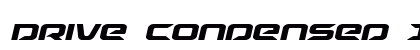 Drive Condensed Italic Condensed Italic preview