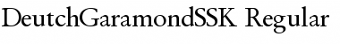 DeutchGaramondSSK Font