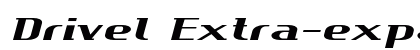 Drivel Extra-expanded Bold Preview