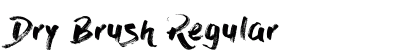 Dry Brush Regular preview