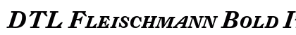 DTL Fleischmann Bold Italic Preview