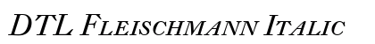 DTL Fleischmann Italic Preview