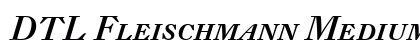 DTL Fleischmann Medium Italic Preview