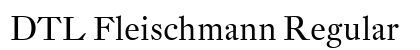 DTL Fleischmann Regular Preview