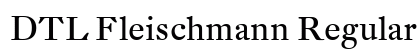 DTL Fleischmann Regular Preview