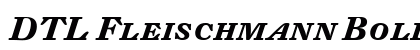 DTL Fleischmann Bold Italic Preview