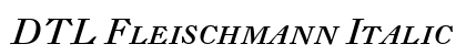 DTL Fleischmann Italic Preview