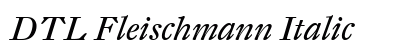 DTL Fleischmann Italic Preview