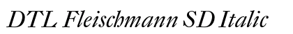 DTL Fleischmann SD Italic Preview